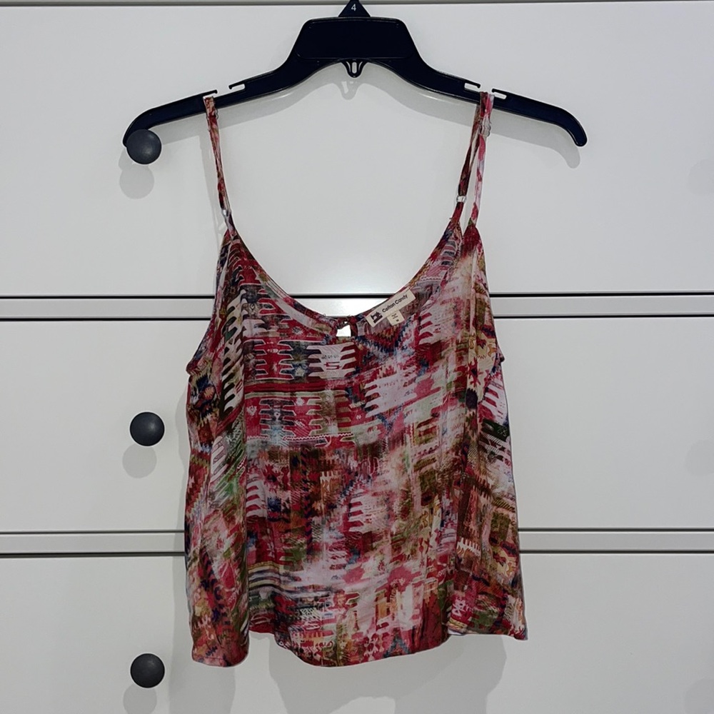 FLOWY TANK TOP BLOUSE